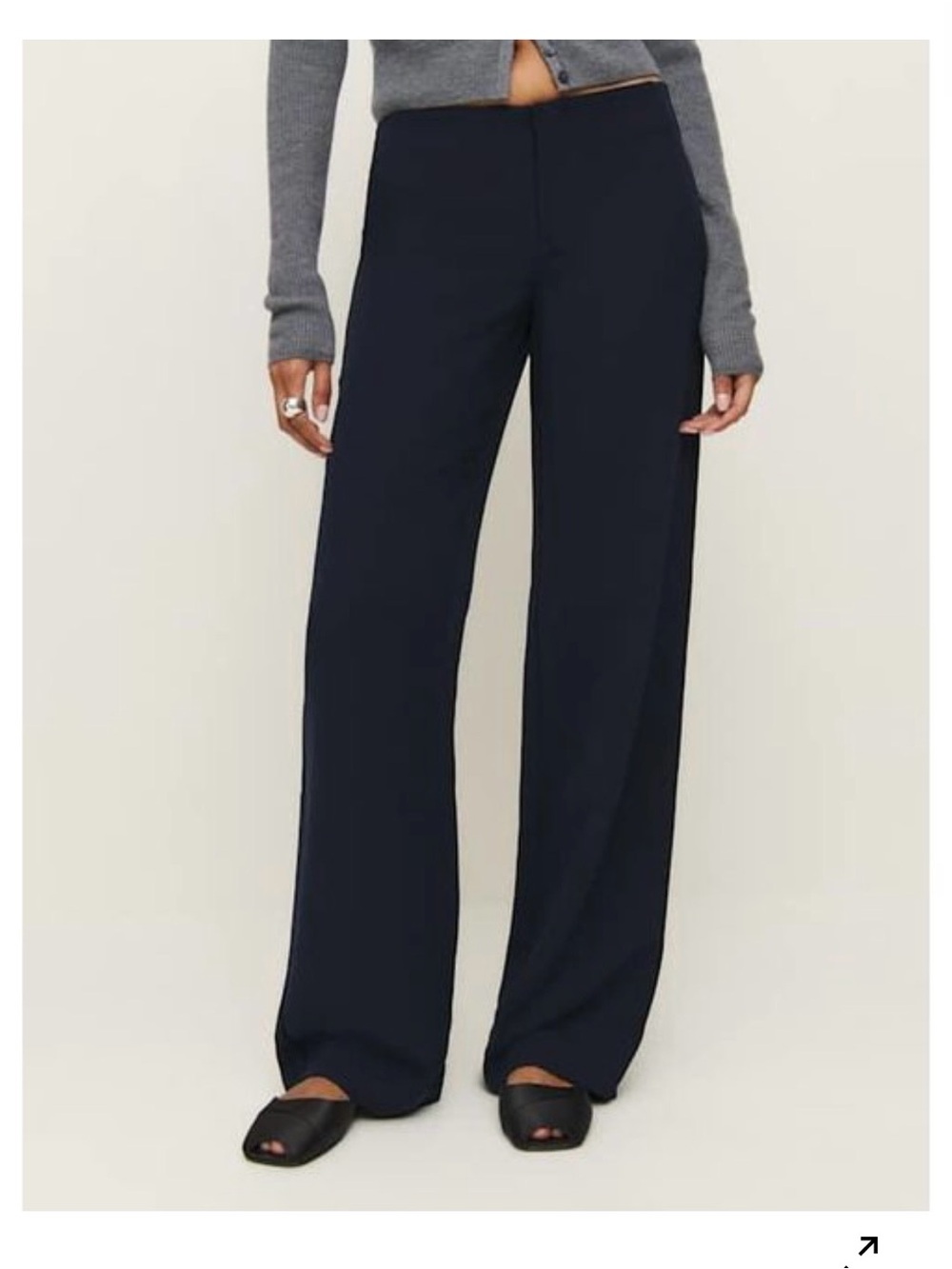 Reformation Vida Low Rise Pant NWT Size 10 - Picture 2 of 4